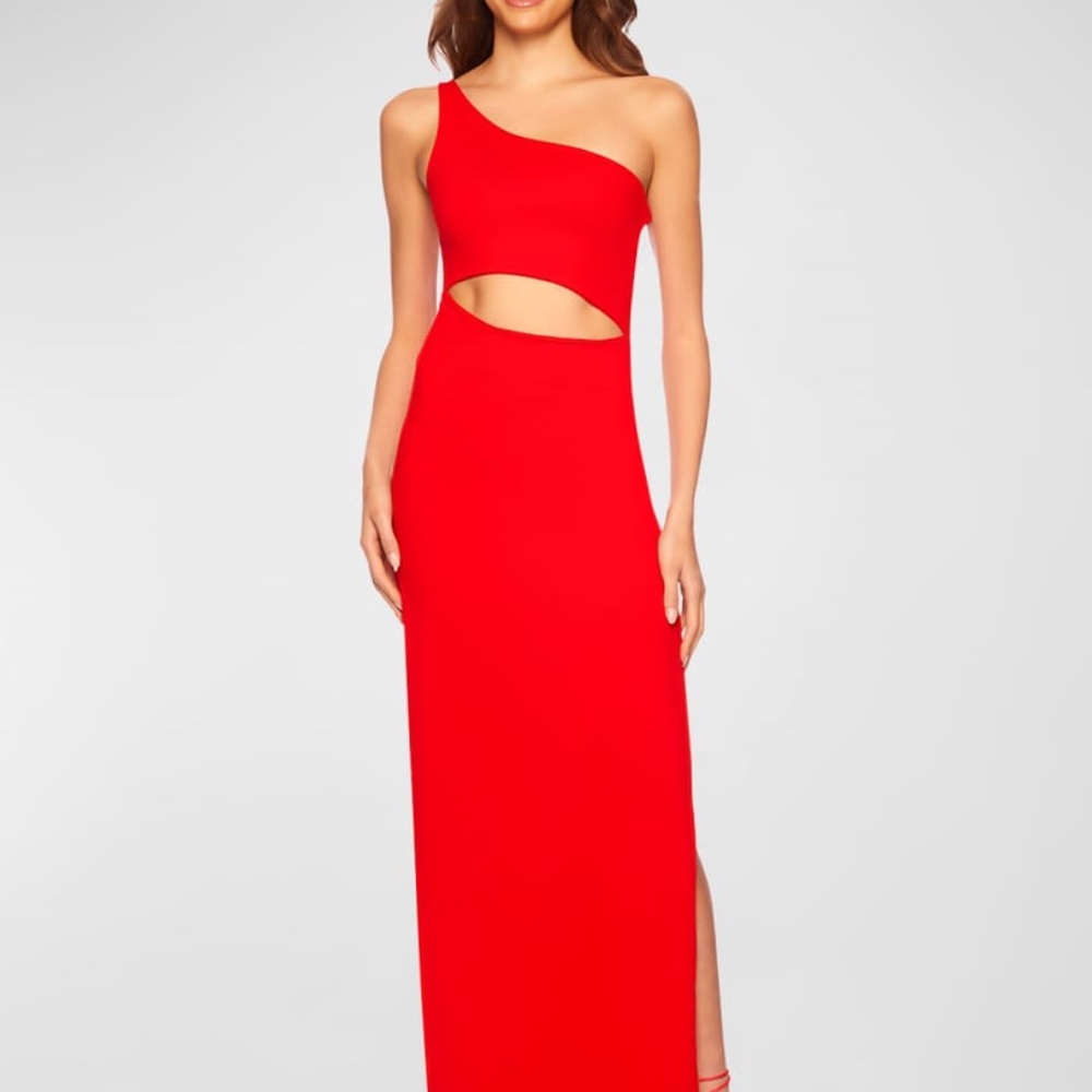 Susana Monaco
One-Shoulder Cutout Slit Maxi Dress watermelon